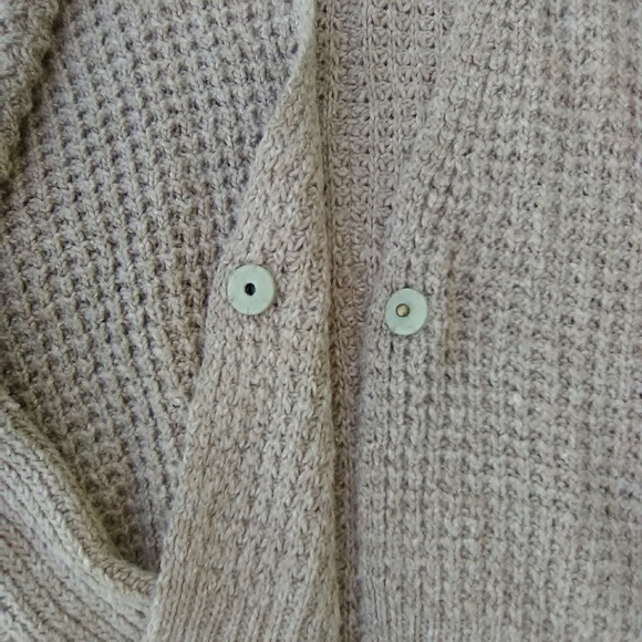 Free People waffle knit bat wing cardigan - Picture 7 of 8